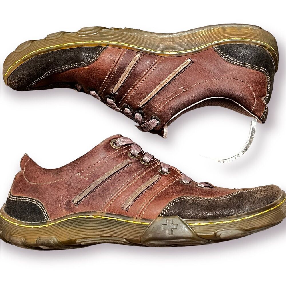Dr. Martens Men’s Oxfords Shoes Brown Two Tone Leather Lace Up Bicycle Toe 10M